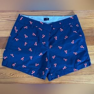 J Crew Women’s shorts with Lobster print